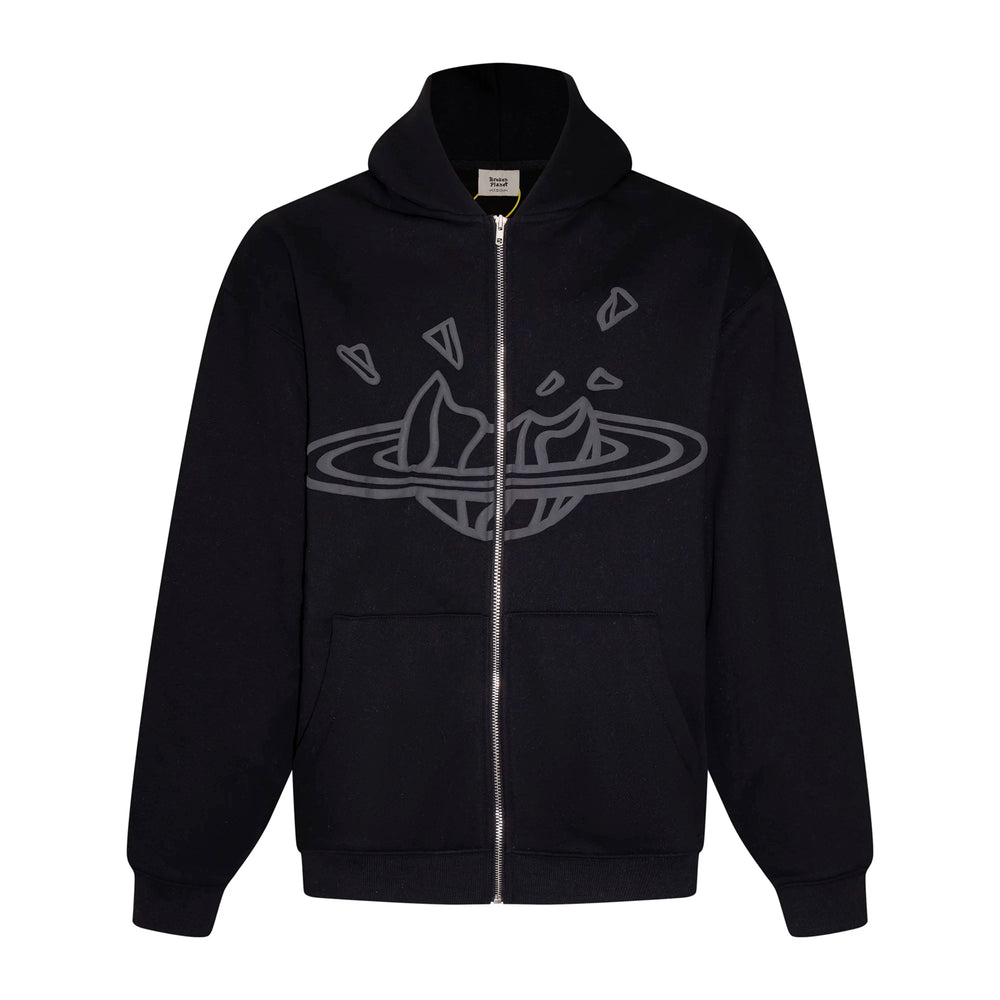 Broken Planet American High Street Trendy Brand Autumn/Winter Sports and Leisure Loose Velvet Cardigan Hoodie Fog (2)