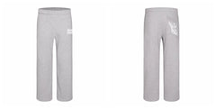 Broken Planet American High Street Trendy Brand with Velvet Sanitary Pants for Autumn and Winter Sports and Leisure, Loose Straight Leg Pants, Fog (2)