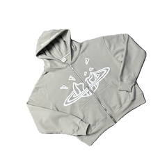 BROKEN PLANET is a niche European and American fashion brand with foam printing, loose cotton hoodie, zipper, hooded jacket, FOG