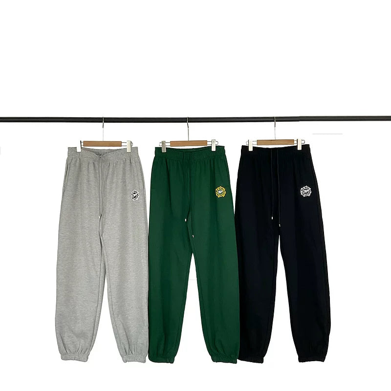 Broken Planet European and American high street fashion brand autumn and winter sports and leisure versatile basic plus velvet drawstring ankle pants