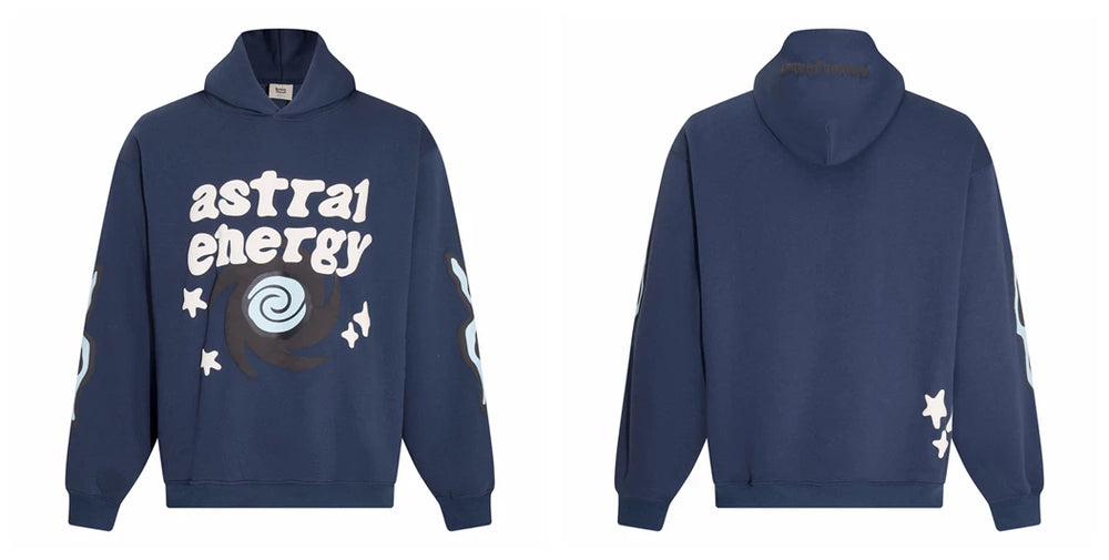 Broken planet hoodie, trendy high street, autumn and winter casual foam printed fleece couple hooded sweatshirt (3)