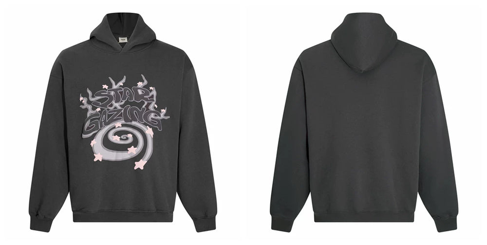 Broken planet hoodie, trendy high street, autumn and winter casual foam printed fleece couple hooded sweatshirt (9)