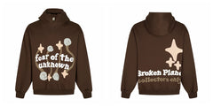 Broken planet hoodie, trendy high street, autumn and winter casual foam printed fleece couple hooded sweatshirt (21)