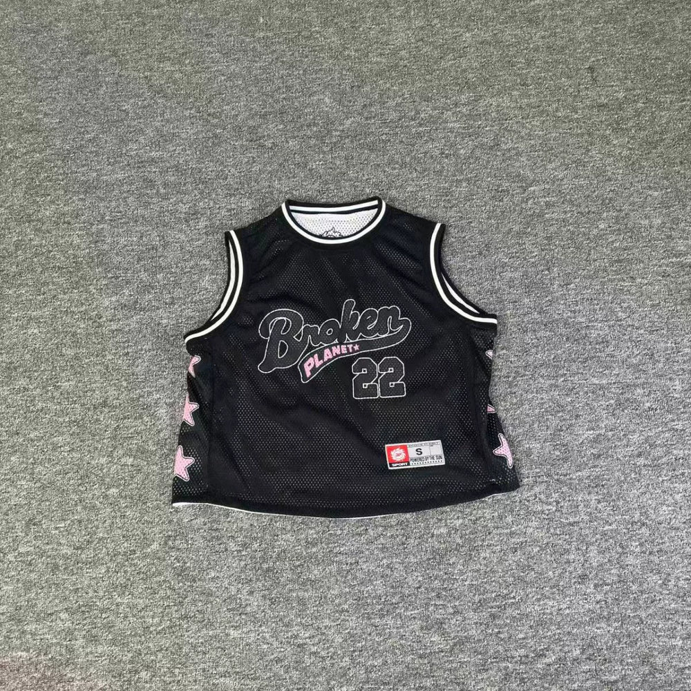 Broken Planet Street Style Summer Sports Mesh Breathable Basketball Double sided Sleeveless Tank Top Sweatshirt
