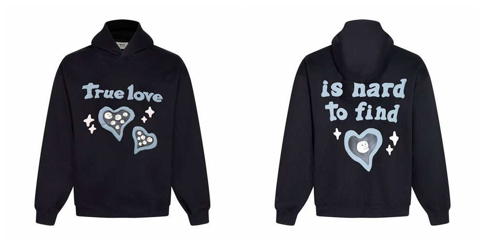 Broken planet hoodie, trendy high street, autumn and winter casual foam printed fleece couple hooded sweatshirt (6)