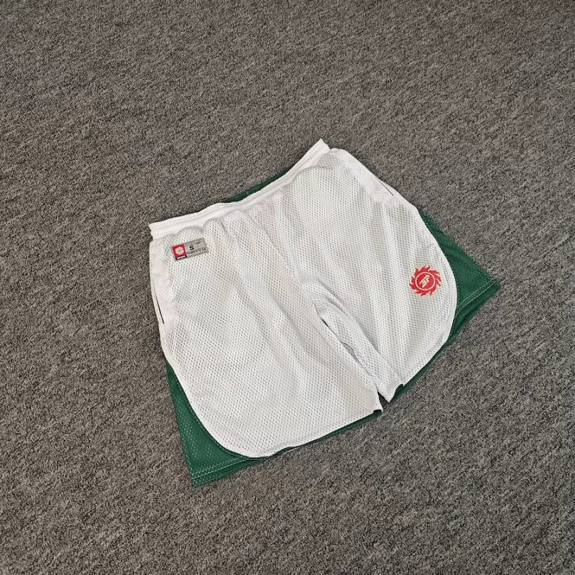 Broken Planet Street Style Summer Sports and Leisure Mesh Breathable Double Sided Drawstring Shorts for Men and Women