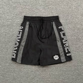 Broken Planet Side Letter Print Color‑Block Sport Shorts (4 Colors)