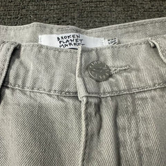 Broken planet jeans, American high street vibe, niche design, trendy loose straight leg jeans