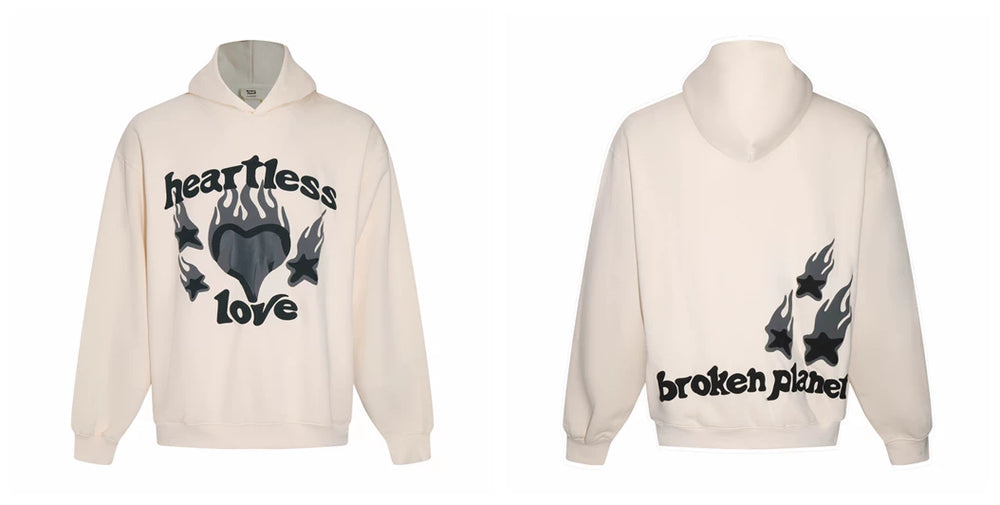 Broken planet hoodie, trendy high street, autumn and winter casual foam printed fleece couple hooded sweatshirt (5)