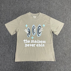Broken Planet niche trendy brand American high street couple fun foam printed pure cotton short sleeved T-shirt (5)