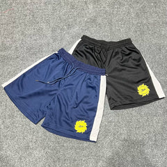 Broken Planet American High Street Trendy Brand Summer Sports and Leisure Mesh Breathable Drawstring Shorts for Men and Women Fog