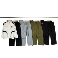 Broken Planet American High Street Trendy Brand Spring and Autumn Sports Leisure Embroidery Woven Windbreaker Coat Long Pants Men