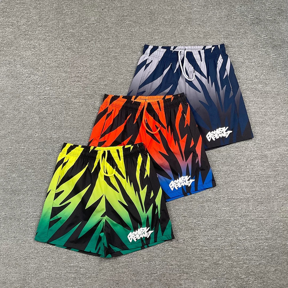 Broken Planet Beauty Trendy Fashion Sports Leisure Summer Loose Speed Drying Beach Drawstring Shorts for Men and Women Ins