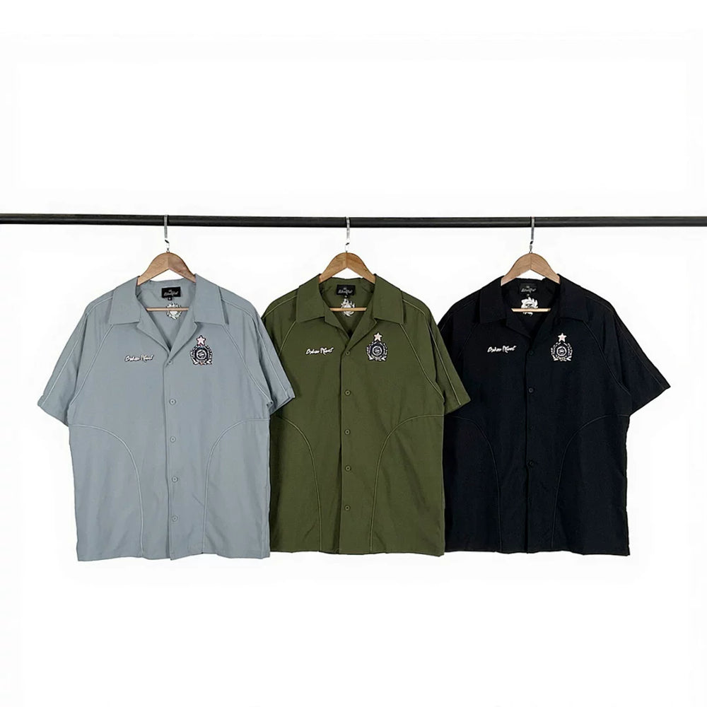 Broken Planet European and American trendy brands summer fashion casual letter badge embroidered loose short sleeved shirt