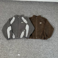 Broken planet, trendy retro autumn and winter casual niche design, warm fleece jacket jacket, ins