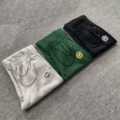 Broken Planet European and American high street fashion brand autumn and winter sports and leisure versatile basic plus velvet drawstring ankle pants