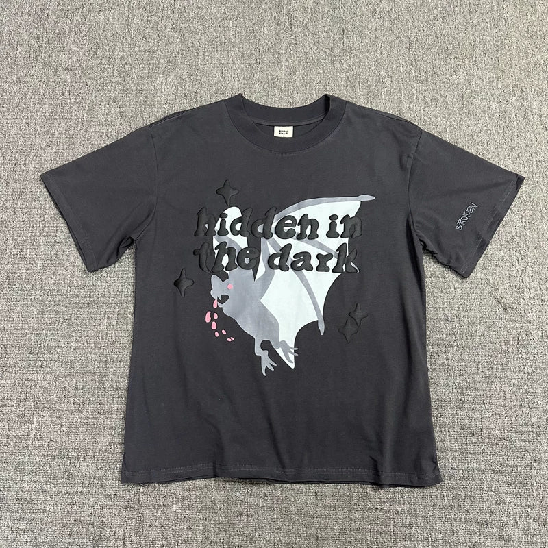 Broken Planet niche trendy brand American high street couple fun foam printed pure cotton short sleeved T-shirt (8)