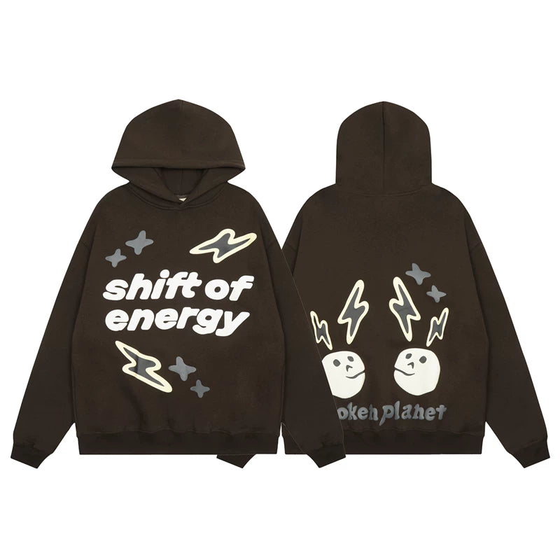 Broken Planet hoodie foam print Ins trendy brand men and women couple loose American high street plus fleece hoodie (12)