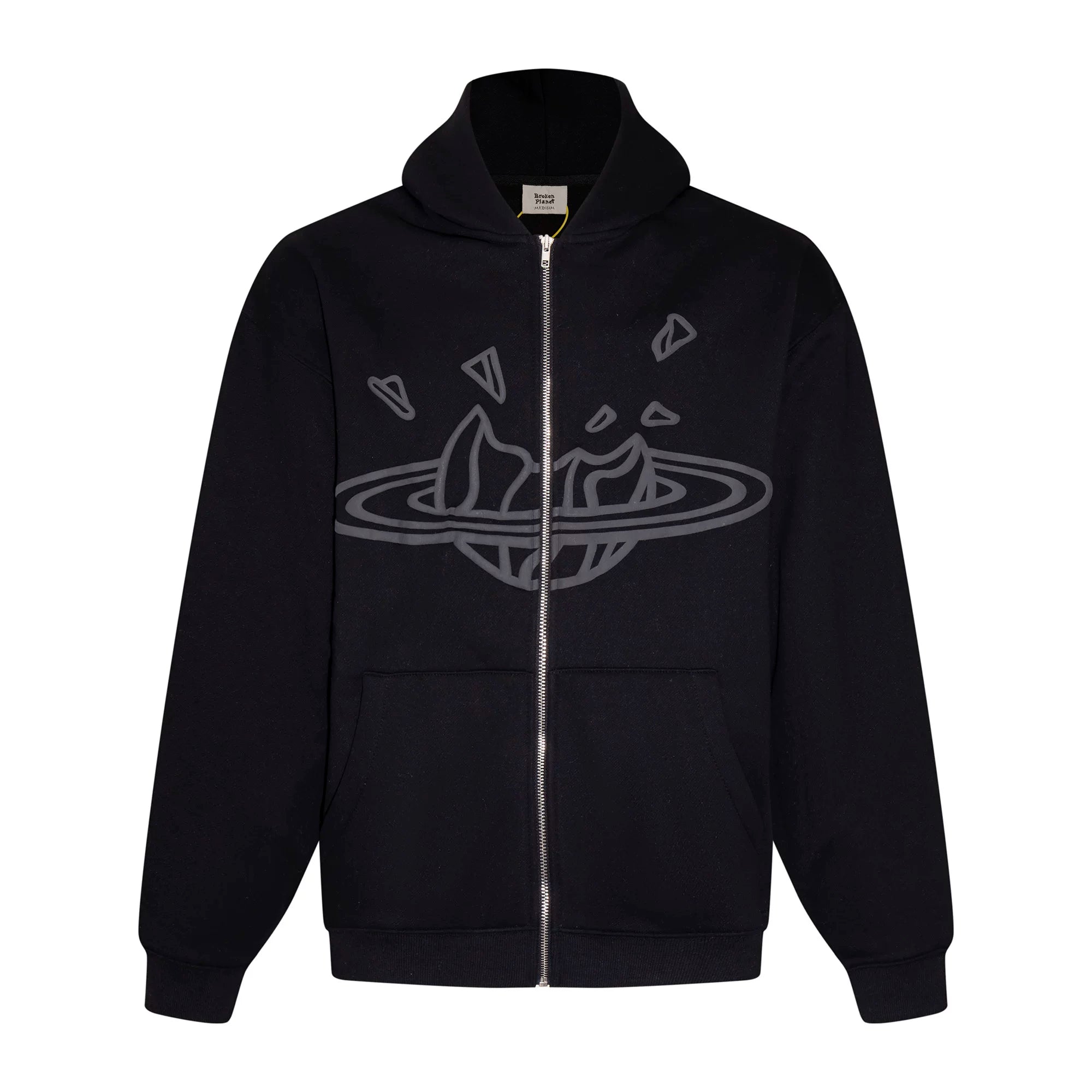 Broken Planet American High Street Trendy Brand Autumn/Winter Sports and Leisure Loose Velvet Cardigan Hoodie Fog (2)