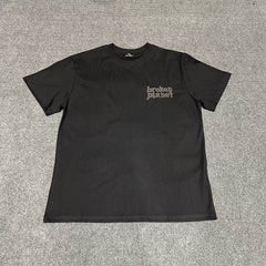 Broken Planet 3D Raised Logo Tee‑Black & White