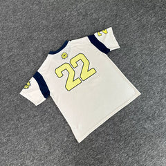 Broken Planet American high street fashion brand summer sports contrasting mesh breathable jersey V-neck short sleeved T-shirt