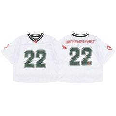 Broken Planet High Street Mesh Short Sleeve Sports and Leisure Basketball Men's and Women's Loose Shirt V-neck T-shirt