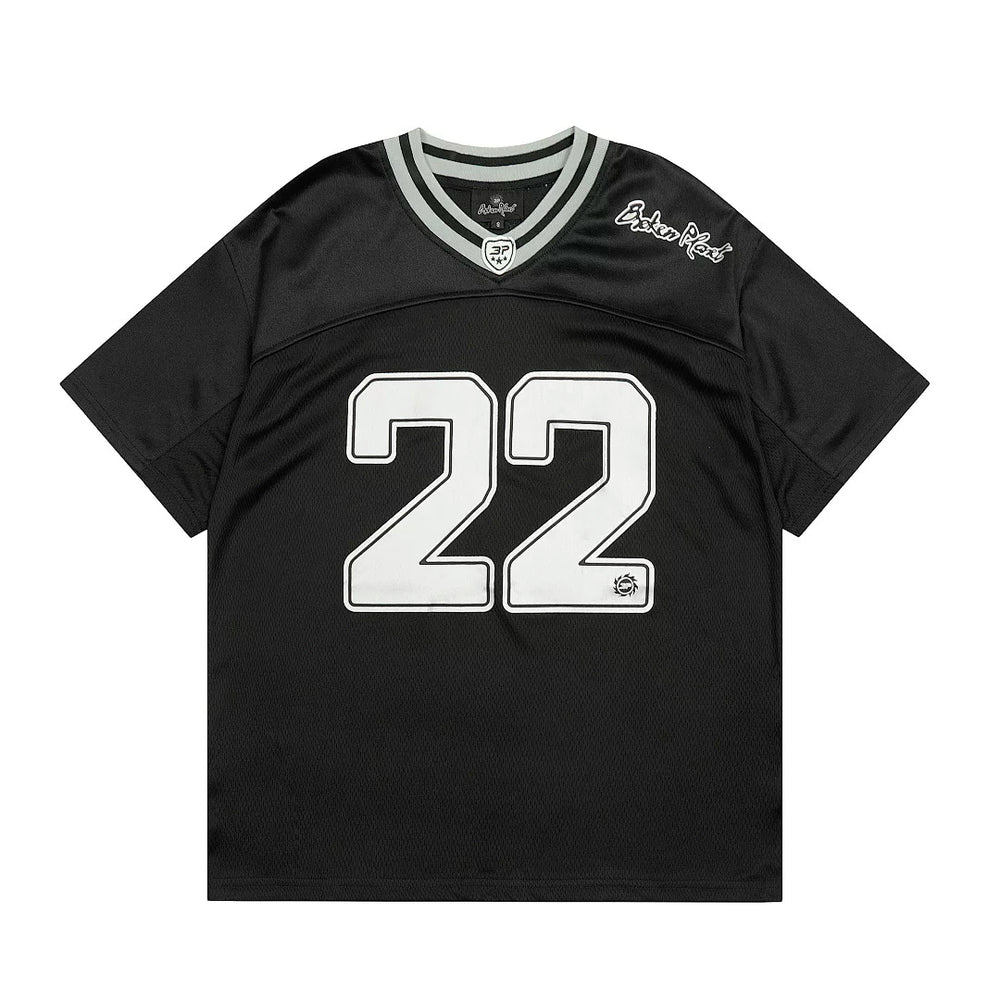 Broken Planet American High Street Trendy Brand Summer Sports and Leisure V-neck Shirt Breathable Mesh Short Sleeve T-shirt