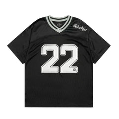 Broken Planet American High Street Trendy Brand Summer Sports and Leisure V-neck Shirt Breathable Mesh Short Sleeve T-shirt