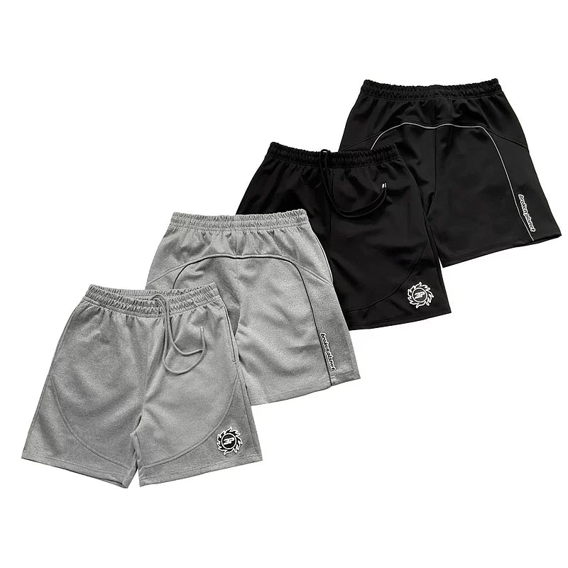 Broken Planet American High Street Trendy Brand Pentagram Pants Summer Sports and Leisure Loose Cotton Drawstring Shorts