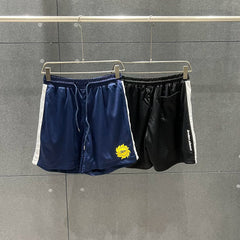Broken Planet American High Street Trendy Brand Summer Sports and Leisure Mesh Breathable Drawstring Shorts for Men and Women Fog
