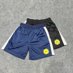 Broken Planet American High Street Trendy Brand Summer Sports and Leisure Mesh Breathable Drawstring Shorts for Men and Women Fog