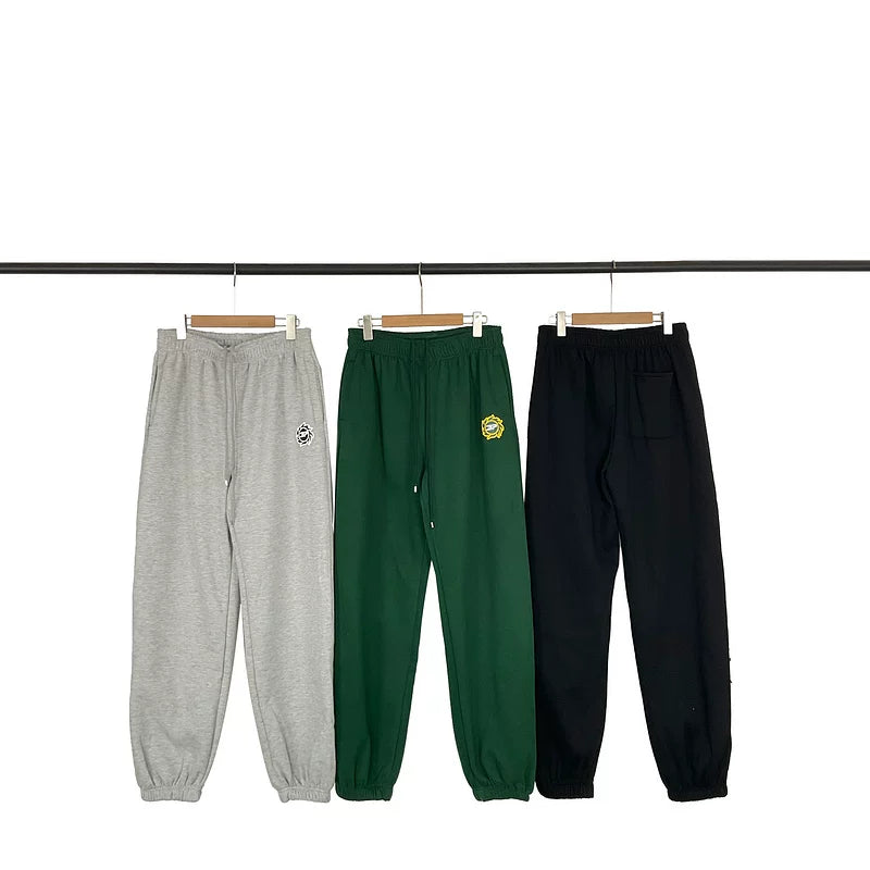 Broken Planet European and American high street fashion brand autumn and winter sports and leisure versatile basic plus velvet drawstring ankle pants