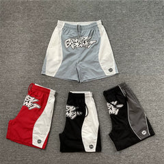 Broken Planet American High Street Trendy Brand Summer Color Contrast Embroidered Logo Printed Letter Beach Shorts Fog