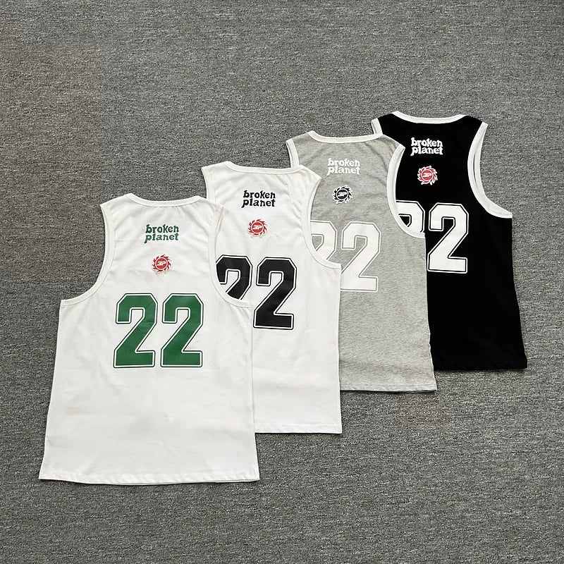 Broken Planet European and American street fashion brands summer sports, leisure, fitness training sleeveless vest sweatshirt for men