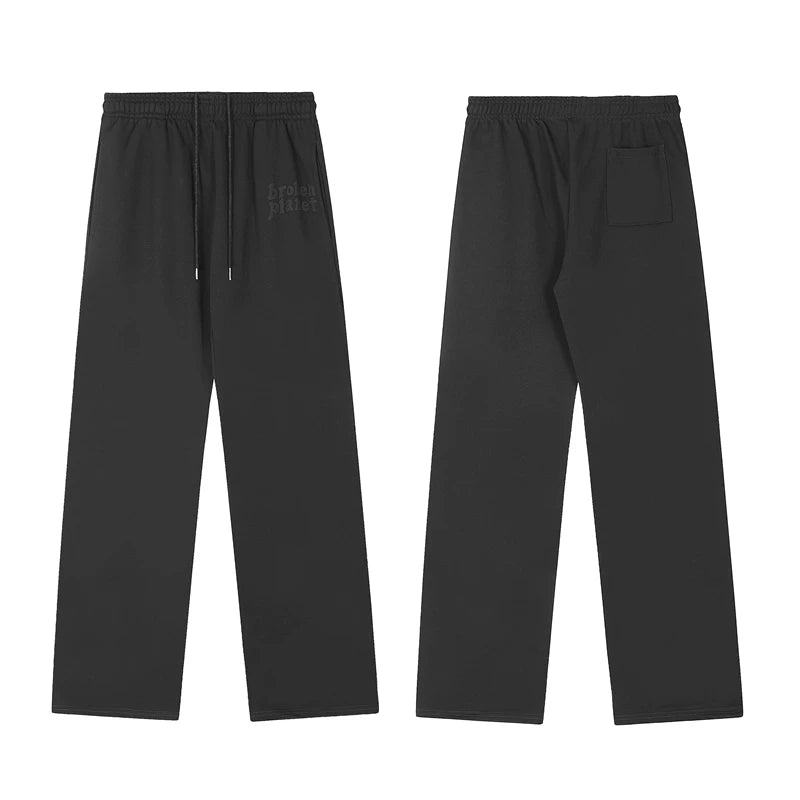 Broken Planet niche fashion brand men's and women's high street hip-hop sports casual pure cotton hoodie pants set FOG (16)