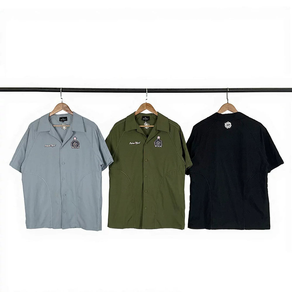 Broken Planet European and American trendy brands summer fashion casual letter badge embroidered loose short sleeved shirt