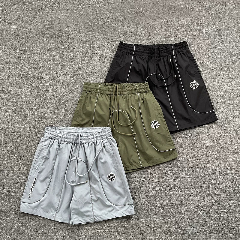 Broken Planet High Street Sports and Leisure Summer Woven Speed Drying Training Beach Drawstring Shorts for Men