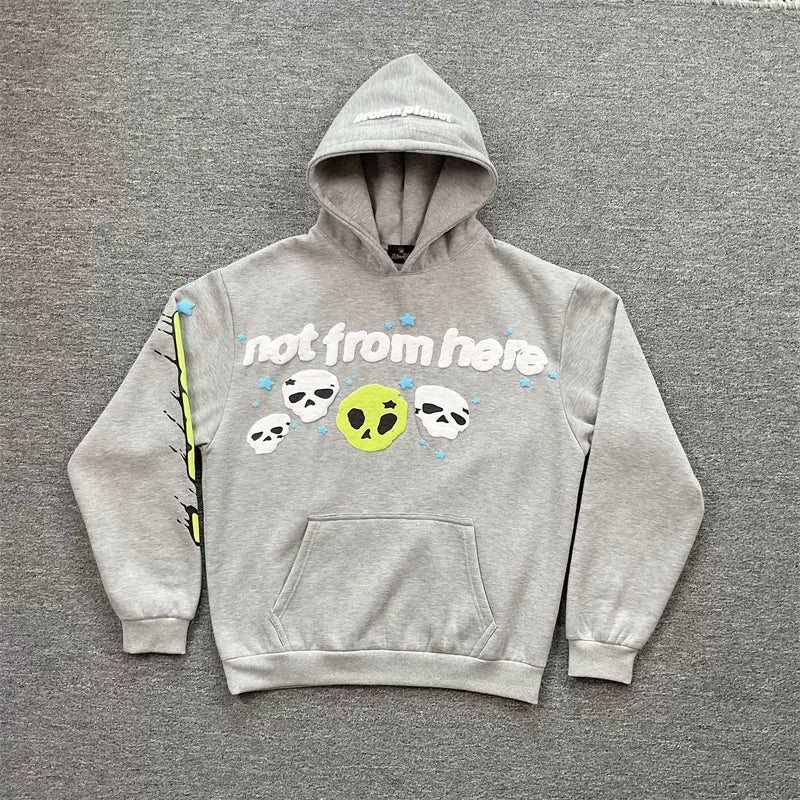 Broken Planet Not From Here Alien Skull Tracksuit Set - 3 Colors Available