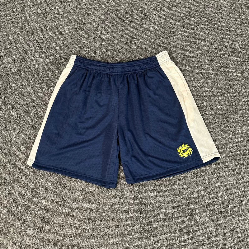 Broken Planet Side Stripe Mesh Basketball Shorts - Navy