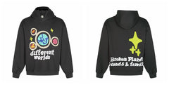 Broken planet hoodie, trendy high street, autumn and winter casual foam printed fleece couple hooded sweatshirt (27)