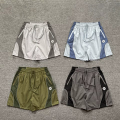 Broken Planet American High Street Trendy Brand Summer Embroidered Logo Color Contrasting Woven Nylon Beach Shorts Fog
