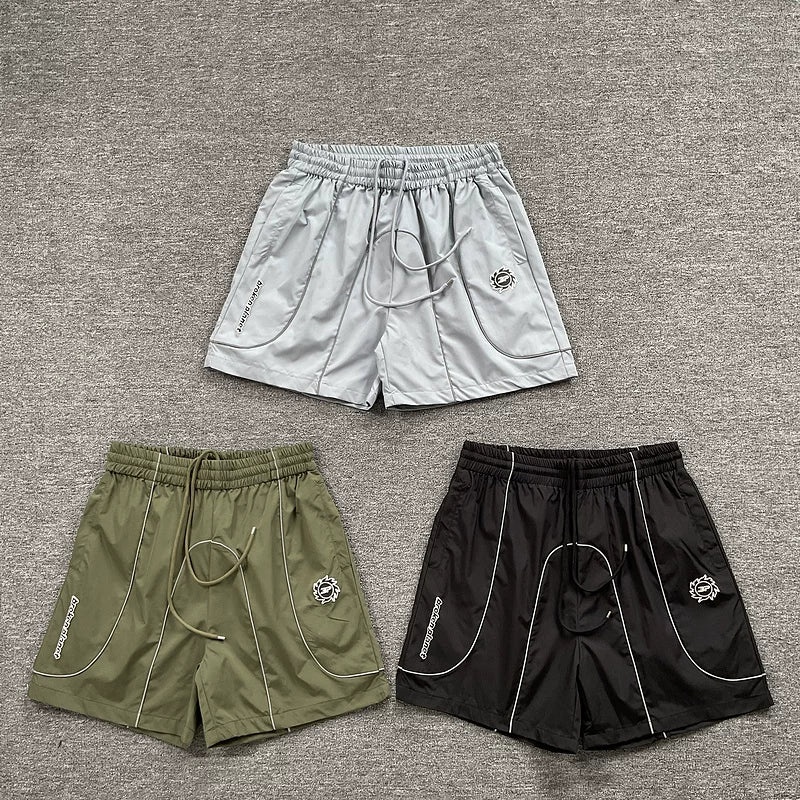 Broken Planet High Street Sports and Leisure Summer Woven Speed Drying Training Beach Drawstring Shorts for Men