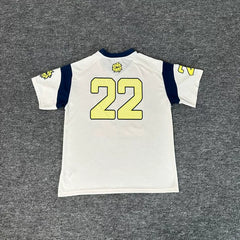 Broken Planet American high street fashion brand summer sports contrasting mesh breathable jersey V-neck short sleeved T-shirt