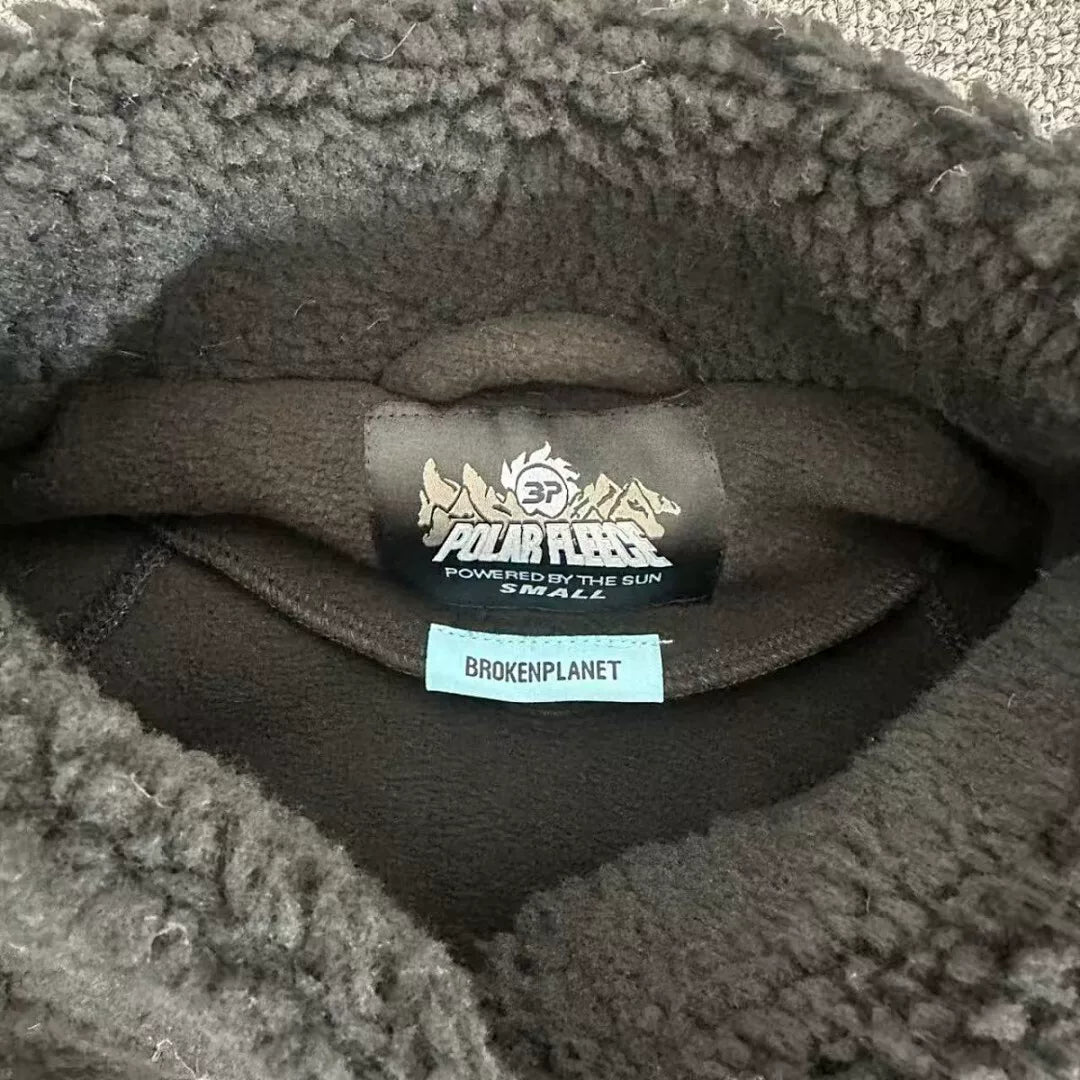 Broken Planet European and American niche fashion brand autumn and winter casual warm embroidery badge fleece jacket jacket jacket