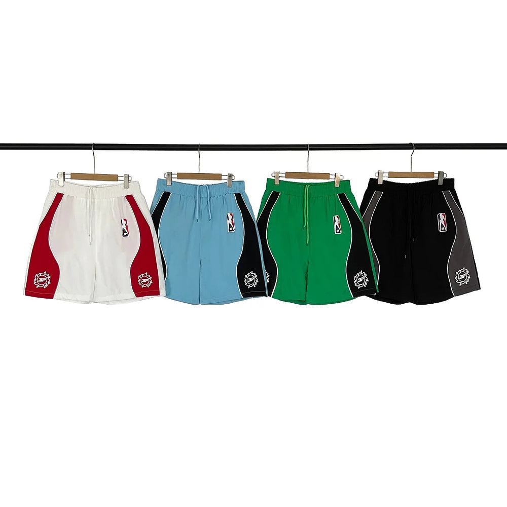 Broken Planet High Street Summer Sports and Leisure Colorful Reflective Strip Design Woven Speed Drying Shorts