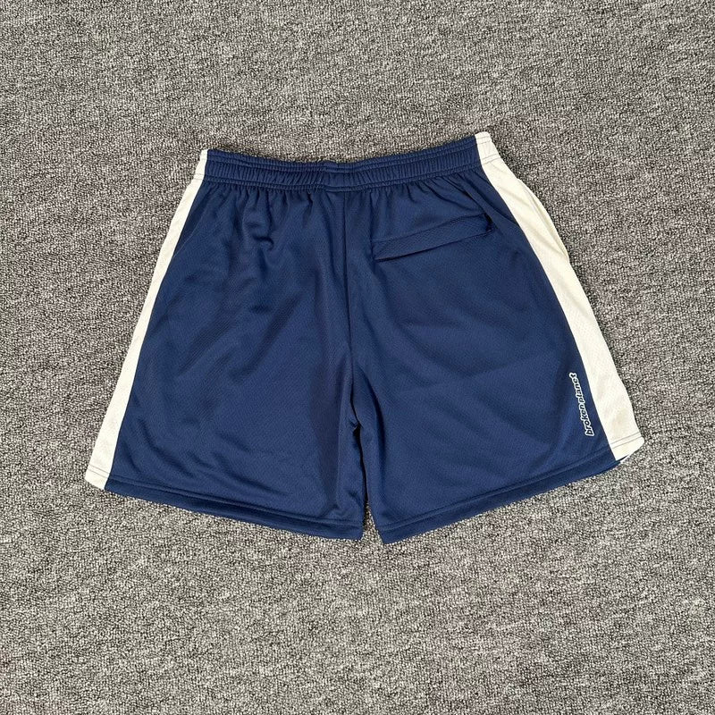 Broken Planet American High Street Trendy Brand Summer Sports and Leisure Color Contrasting Mesh Breathable Drawstring Shorts for Men