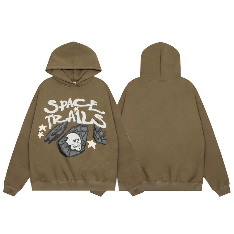 Broken Planet hoodie foam print Ins trendy brand men and women couple loose American high street plus fleece hoodie (2)