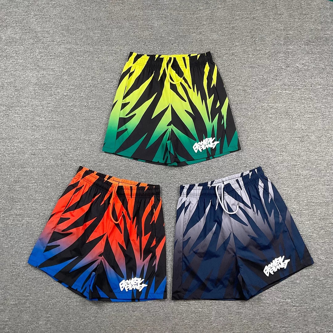 Broken Planet Beauty Trendy Fashion Sports Leisure Summer Loose Speed Drying Beach Drawstring Shorts for Men and Women Ins