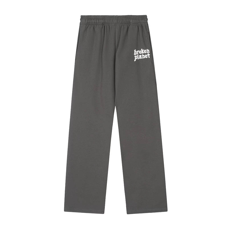 Broken Planet niche fashion brand men's and women's high street hip-hop sports casual pure cotton hoodie pants set FOG (13)
