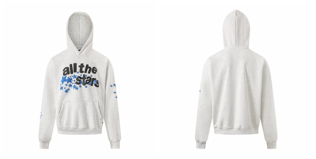 Broken planet hoodie, trendy high street, autumn and winter casual foam printed fleece couple hooded sweatshirt (34)